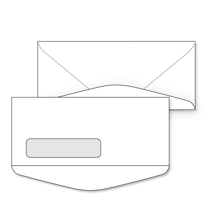 10 Window Envelope with Bottom Flap