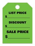 List Price - Green Mirror Hang Tag (Jumbo)
