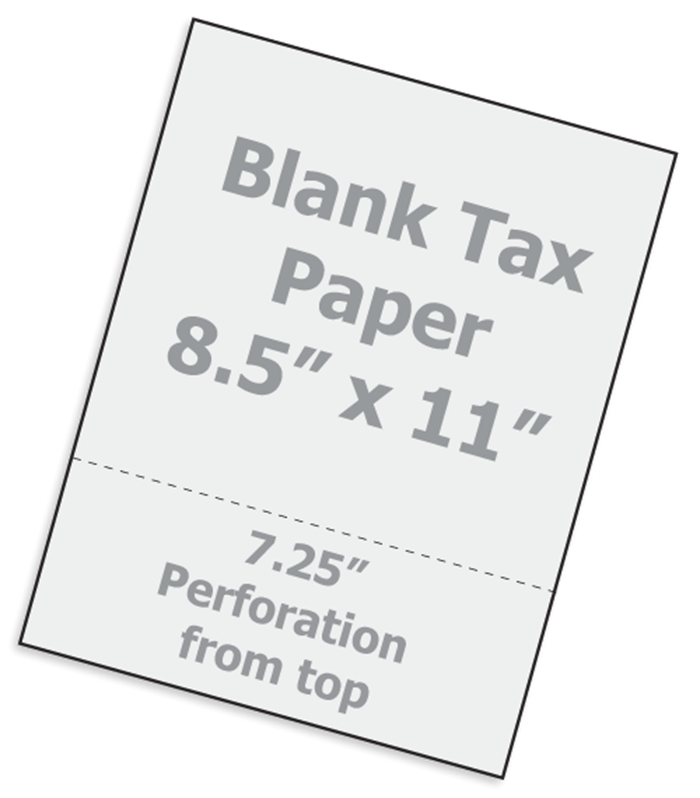 Gray Tax Bill Paper 8.5