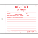 2-Part Rejected Hang Tag - Box of 1000