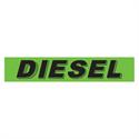 Diesel Fluorescent Green Slogan Window Stickers - Qty 12