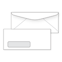 #10 Regular Window Envelope (4-1/4"  x 9-1/2") Regular Gim - Box of 1000
