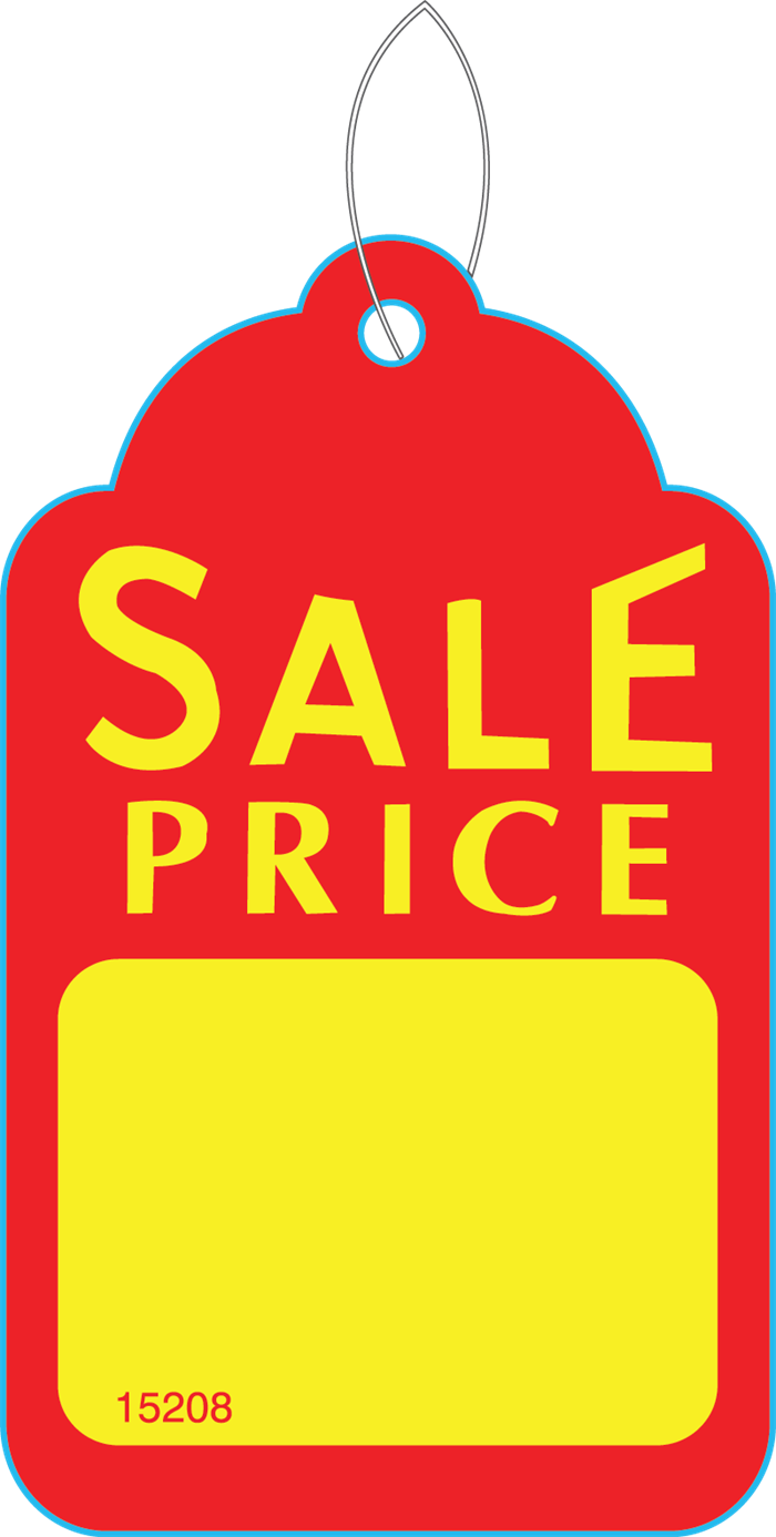 Sale Price Hang Tag, 1 5/8
