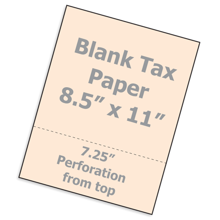 Canary Tax Bill Paper 8.5