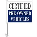 Flag Clip-On Window Flag - Certified Pre-Owned Vehicles Blue