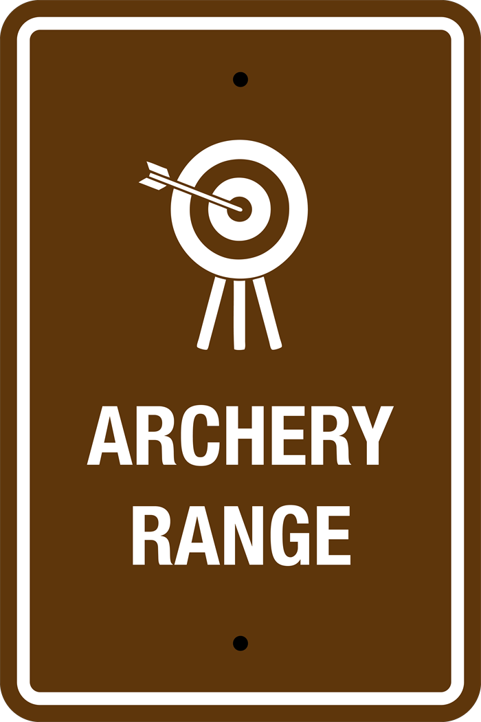 12x18 Archery Sign Brown