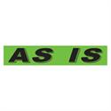 As Is Fluorescent Green Slogan Window Stickers - Qty 12