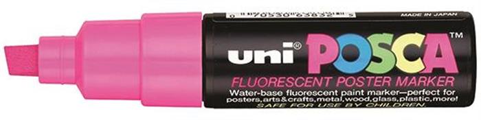 Fluorescent Pink Uni Posca Window Paint Marker - Small 