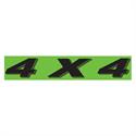 4x4 Fluorescent Green Slogan Window Stickers - Qty 12