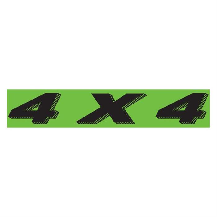 4x4 Fluorescent Green Slogan Window Stickers