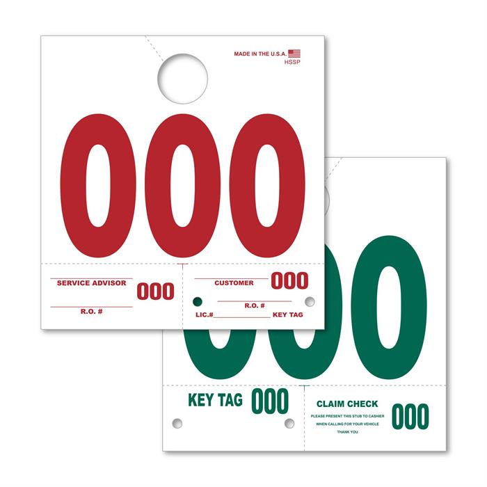 Heavy Stock Padded Dispatch Numbers (1000)