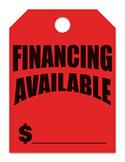 Financing Available - Red Mirror Hang Tag (Jumbo)