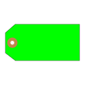 #6 Green Fluorescent Tag 5 1/4" x 2 5/8" - Box of 1000