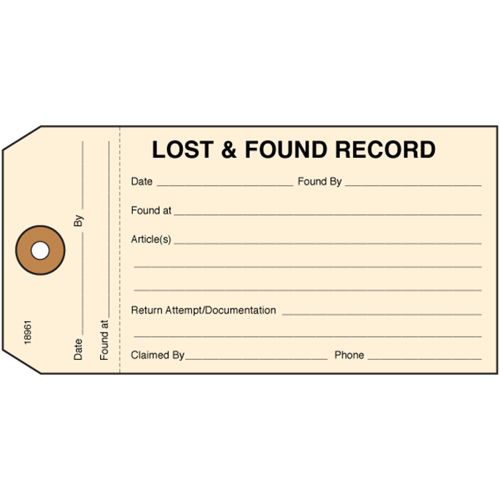 Lost and Found Tag