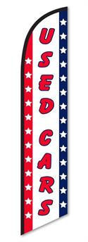 Used Cars - Red White and Blue Swooper Banner