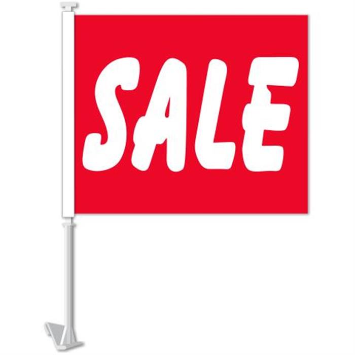 Flag Clip-On Window Flag - Red Sale