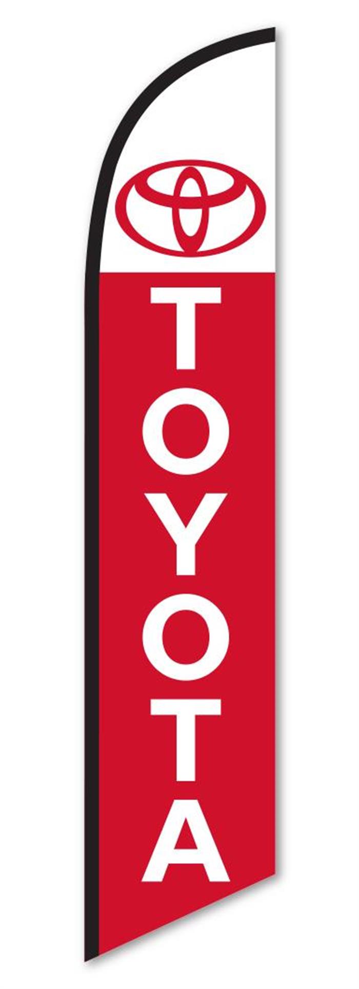 Toyota - White Swooper Banner
