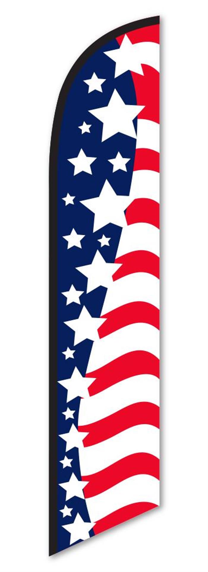 American Star Flag - Swooper Banner