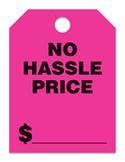 No Hassle - Pink Mirror Hang Tag (Jumbo)