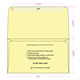 6-3/4 Canary Prism Parking Ticket Envelopes - (qty of 1000)