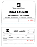 Waterman Marina Boat Launch Envelope (4.25" x 6.5") - Sold Per 1000