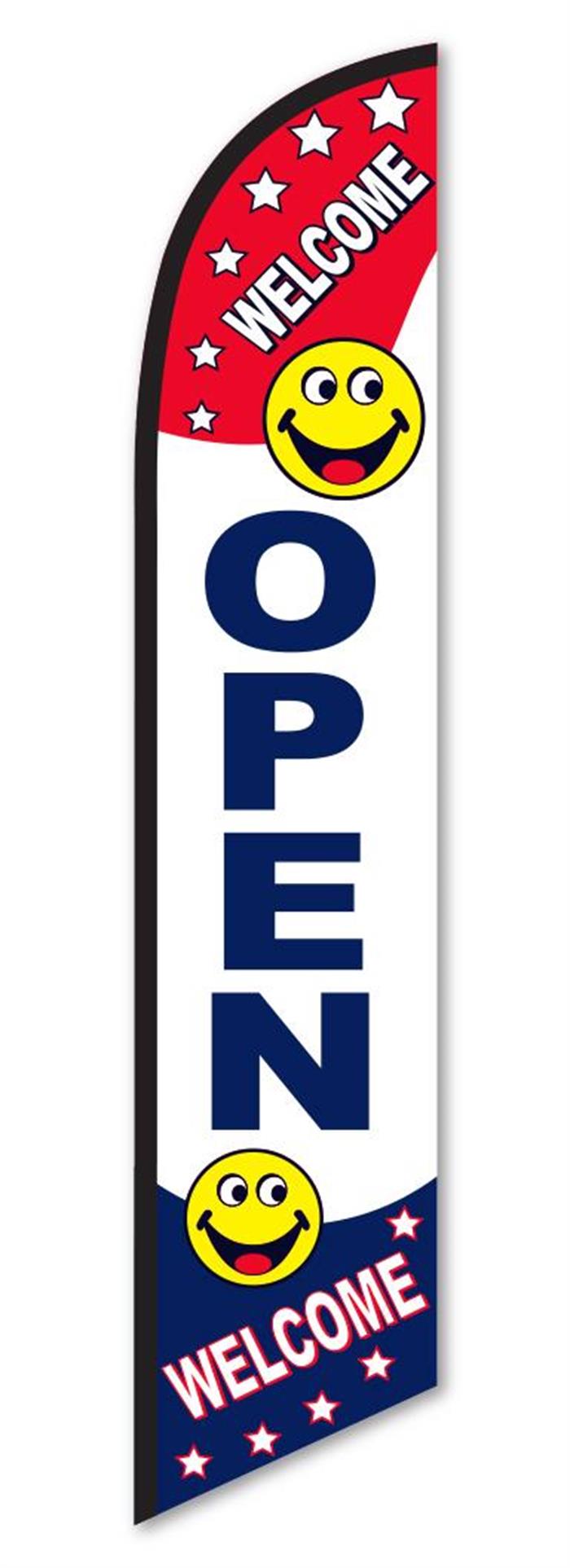 Open - Welcome Swooper Banner