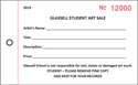 3-Part Carbonless Student Art Sale Price Tags - Sold per 1000