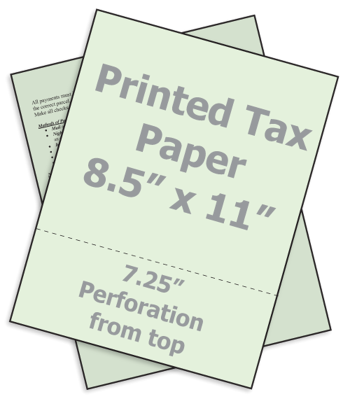Printed Green Tax Form