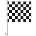 Flag Clip-On Window Flag - Black Checker Flag