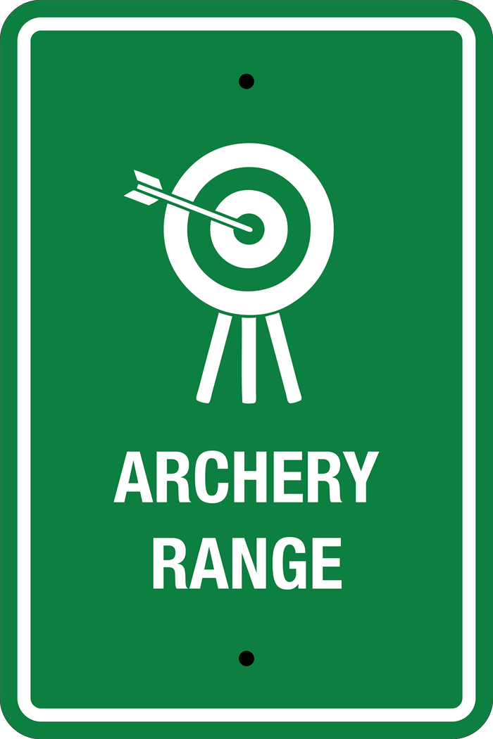12x18 Archery Sign Green