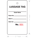 Box of 1000 Brown Buff Strung Tags 70mm x 35mm Luggage String Labels 