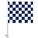 Flag Clip-On Window Flag - Blue Checker Flag