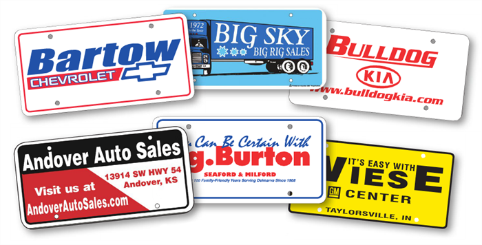 Printed License Plate - Plastic Car Plates