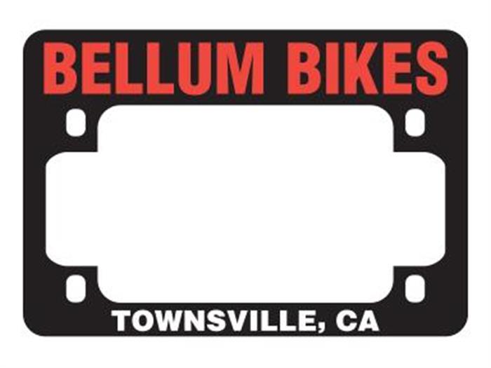 Motorcycle License Plate Frame 1