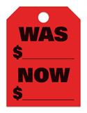 Was Now - Red Mirror Hang Tag (Jumbo)