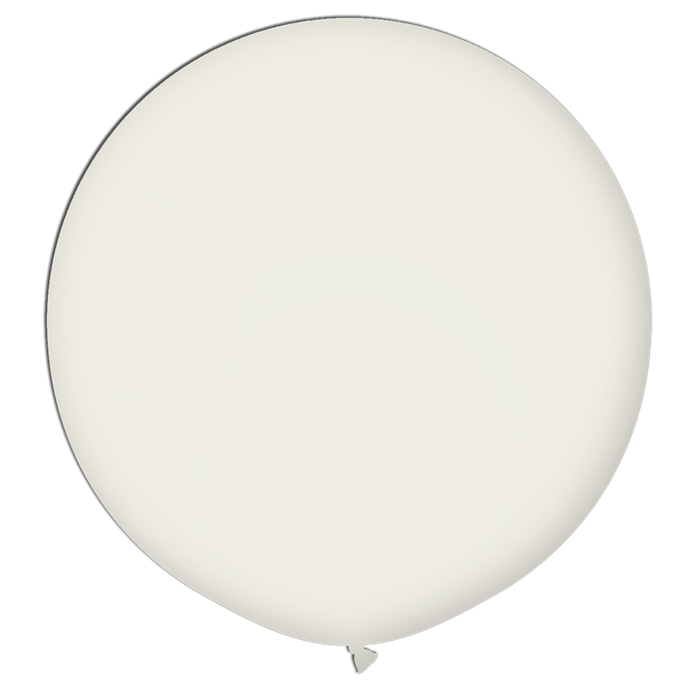 17 Inch Round White Latex Balloons - 72 Per Bag