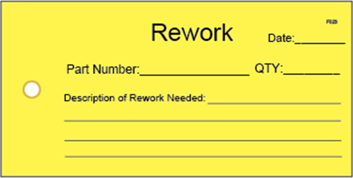 Rework Tag with Wire 2.375x4.75 - Box of 1000