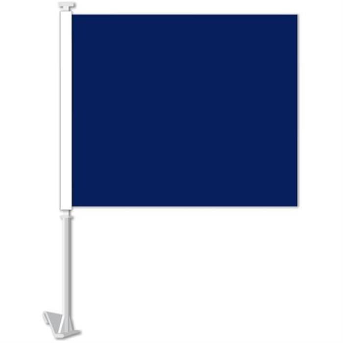 Flag Clip-On Window Flag - Solid Blue Flag