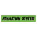 Navigation System Fluorescent Green Slogan Window Stickers - Qty 12