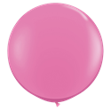 17 Inch Round Pink Latex Balloons - 72 Per Bag
