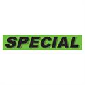 Special Fluorescent Green Slogan Window Stickers - Qty 12